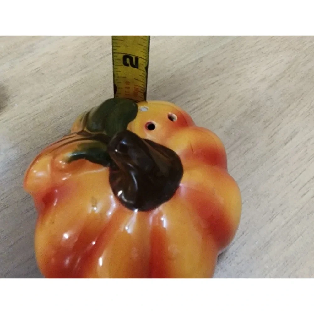 Thanksgiving Fall Salt And Pepper Shaker Turkey Pumpkin Ceramic Set